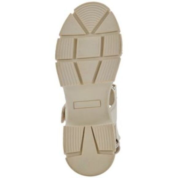 AQUA COLLEGE Womens Ivory Waterproof Hux Round Toe Platform Slingback Sandal 9 M - Picture 4 of 4